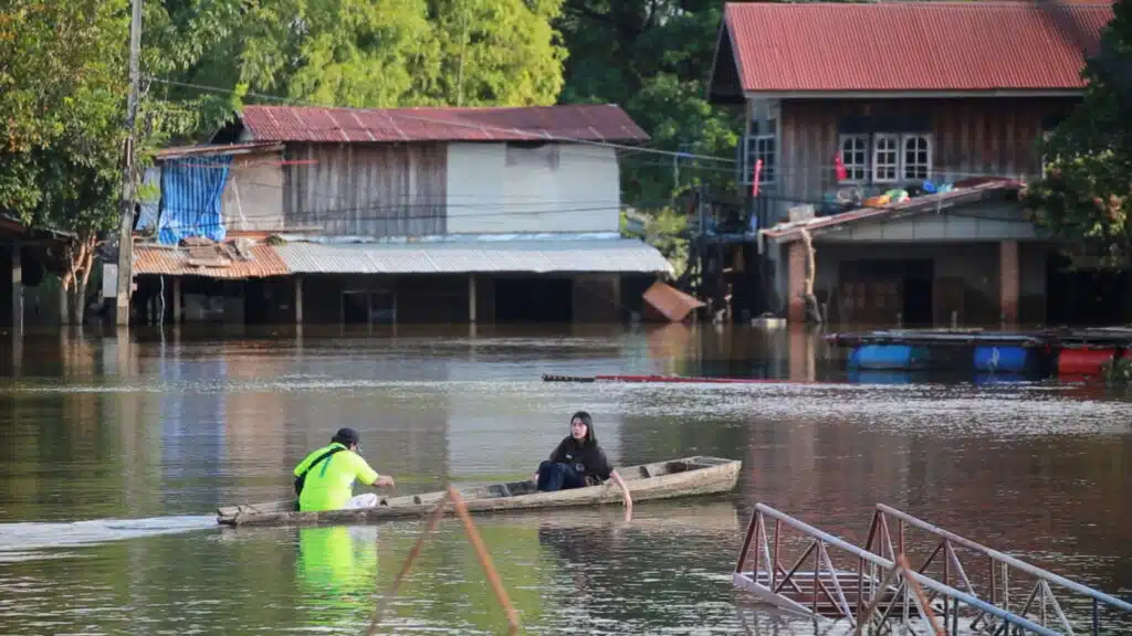 Disaster flood in Esan Thailand